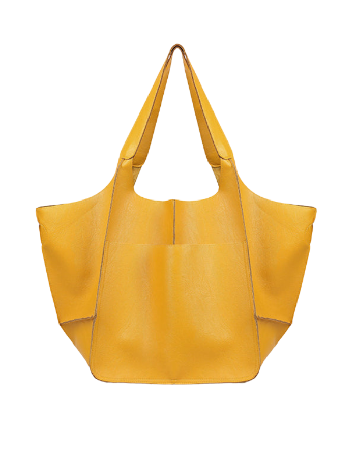 SHOPIQAT Simple Large Soft Leather Large Capacity One Shoulder Portable Tote Bag - Premium from shopiqat - Just $11.900! Shop now at shopiqat